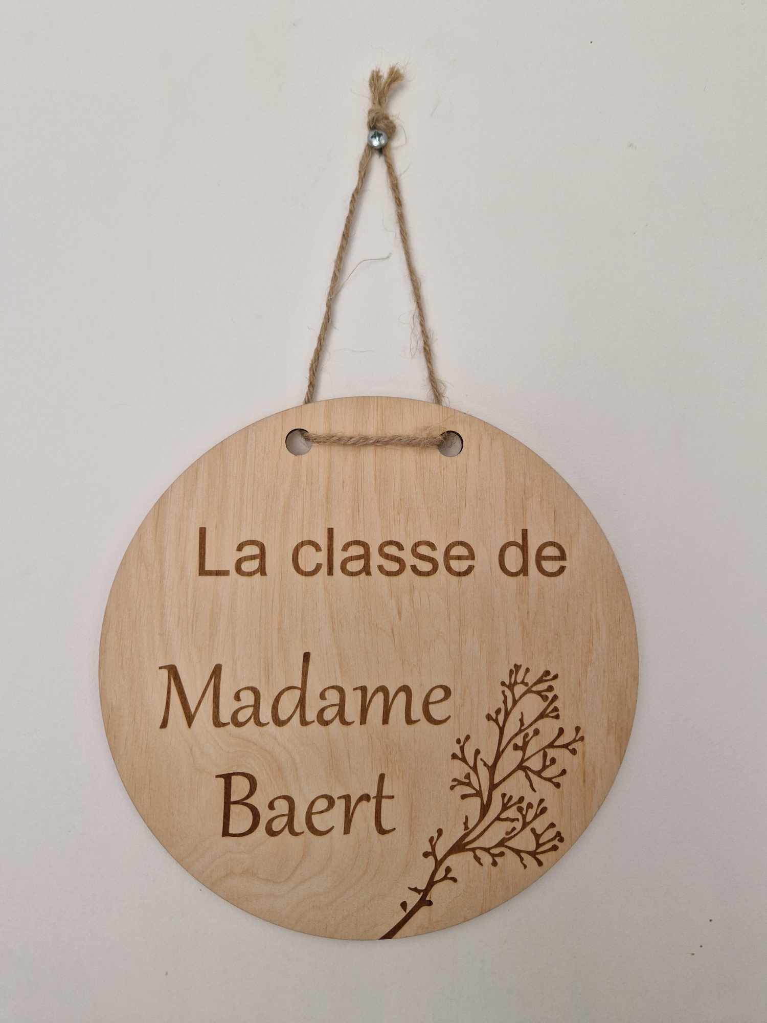 Plaque de porte maître/maîtresse